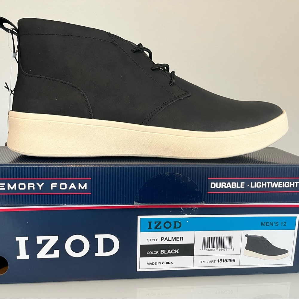 IZOD Men's Black Shoes